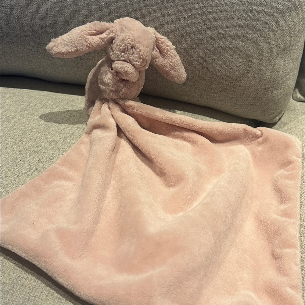 JellyCat Baby Lovey blanket with bunny